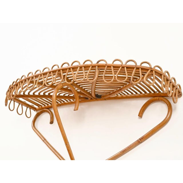 Large Wall Shelf in Rattan and Bamboo by Franco Albini, Italy, 1960 For Sale - Image 14 of 15