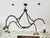 Fabulous Gothic style handcrafted wrought iron chandelier by Dennis & Leen, Los Angeles. Unique and spectacular form with...