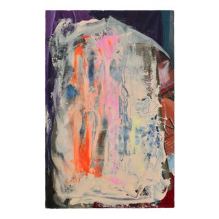 Abstract Composition, 1970s, Painting on Canvas For Sale