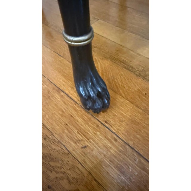 Black Set of 4 Late 1960s Interior Crafts Inc. Regency Style Armchairs For Sale - Image 8 of 12