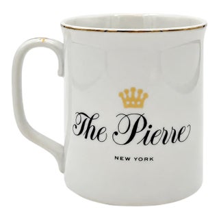 Vintage the Pierre Hotel Nyc Porcelain Mug New York City For Sale