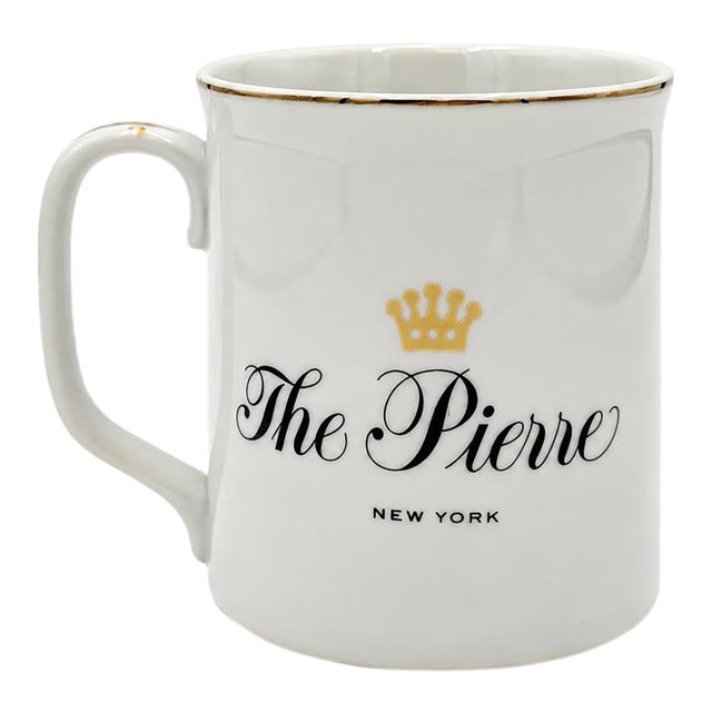 Vintage the Pierre Hotel Nyc Porcelain Mug New York City For Sale