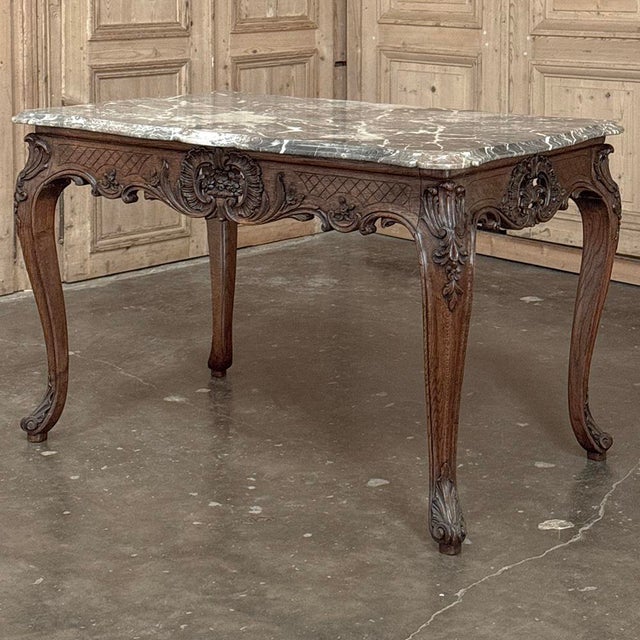 19th Century Régence Marble-Top Center Table From Liege For Sale - Image 4 of 18