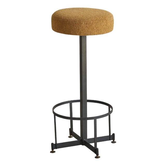 Italian Modernist Stool in the Style of Ignazio Gardella, 1960s - 2 Available For Sale