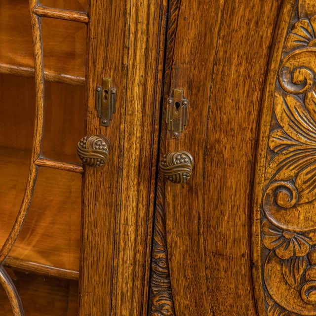 Early 20th Century Carved Oak Bookcase For Sale - Image 11 of 16