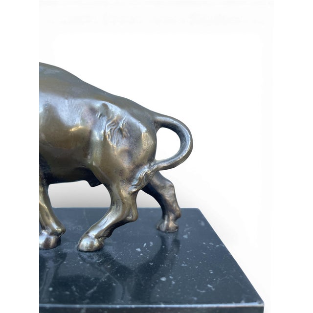 Bronze Bison Sculpture, 1920s-1940s For Sale - Image 6 of 10
