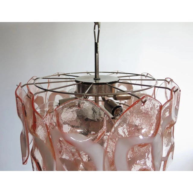 Vintage Italian Glass Chandelier, 1979 For Sale - Image 6 of 13