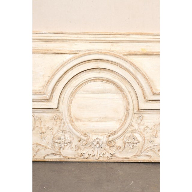 Wood French Relief-Carved Neutral Tones Wall Panel, 19th Century For Sale - Image 7 of 9