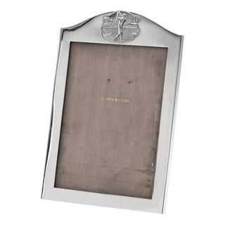 Antique 20th Century English Silver Golfing Photo Frame from Mappin & Webb, 1916 For Sale
