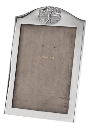 Antique 20th Century English Silver Golfing Photo Frame from Mappin & Webb, 1916
