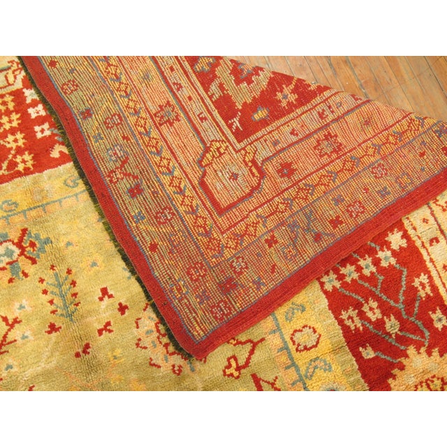 Early 20th Century Zabihi Collection Oversize Antique Turkish Oushak Rug - 10' x 19'2" For Sale - Image 5 of 12