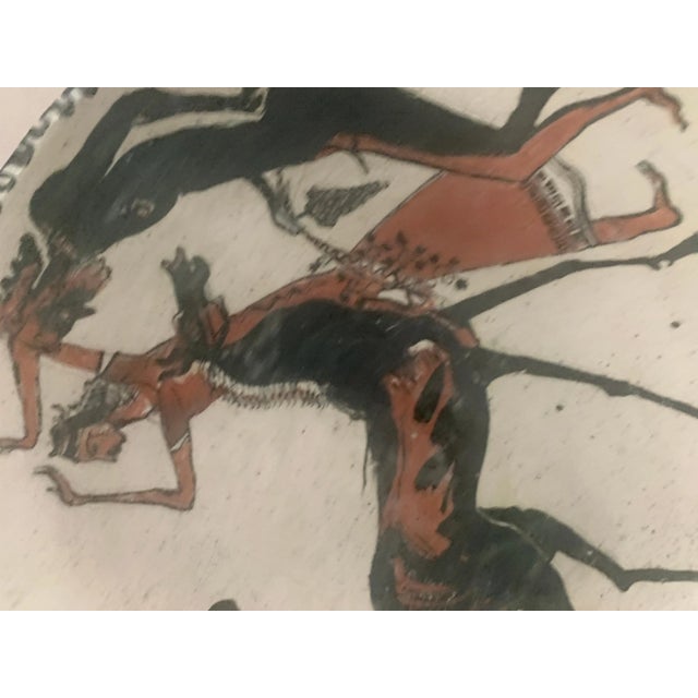 Mid 20th Century Hand Made Studio Pottery Terracotta Figural Drawing Bowl For Sale In Los Angeles - Image 6 of 11