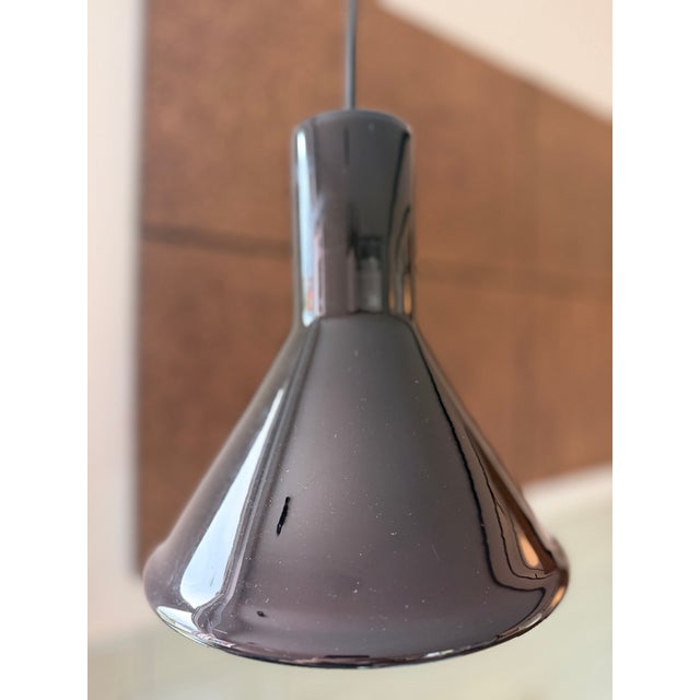 Red Aubergine P&T Mini Pendant Light by Michael Bang for Holmegaard, 1970s For Sale - Image 8 of 11