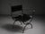 Mid 20th Century Iron & Leather Curule Armchairs — Set of Four, Sold in Pairs or as a Complete Set For Sale - Image 5 of 9