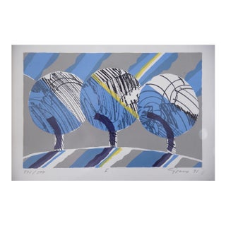 Vintern, Color Lithograph by Knut Grane, 1991 For Sale