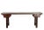 The top of this farm table from late 18th century is constructed from one heavy single elm plank, 2.5" thick. Solid...