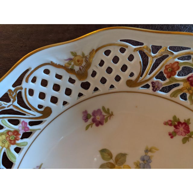 1900 - 1909 Antique Meissen Hand-Painted Bowl For Sale - Image 5 of 11