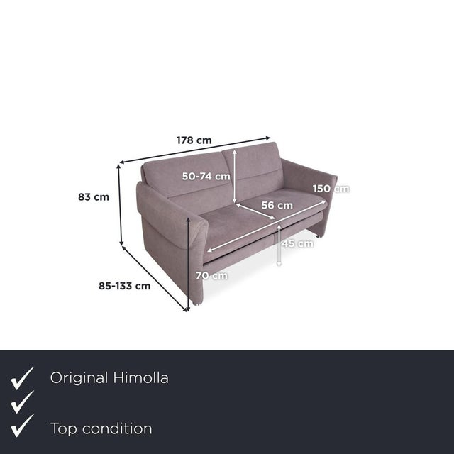 with this two-seater sofa from Himolla, you bring the epitome of thoughtful seating comfort and reliable German brand...