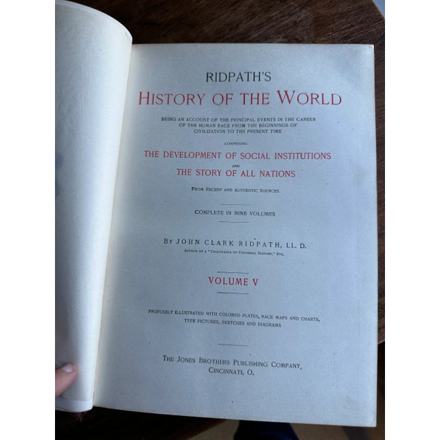 Antique Ridpath's History of the World- Set f 3 For Sale - Image 11 of 11