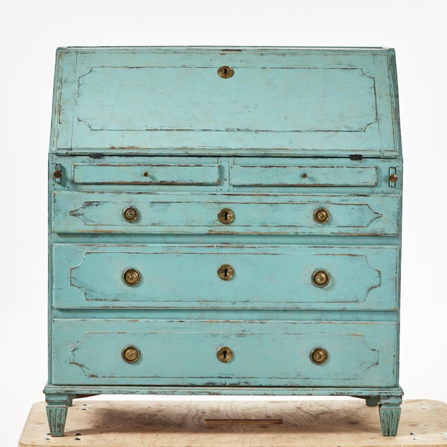 Gustavian Folding Secretary, 1820s For Sale - Image 6 of 6