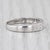 Silver 0.25ctw Diamond Wedding Band 18k White Gold Stackable Anniversary Ring, Size 6.75 For Sale - Image 8 of 8