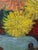 Textile Still Life Mandolin and Flowers Painting by Abe Zuckerman, 1958 For Sale - Image 7 of 16