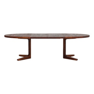 Oval Extendable Dining Table in Kingwood from Dyrlund, Denmark, 1960s For Sale
