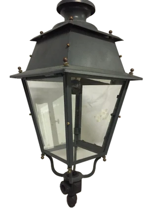 Early 20th Century Victorian Hanging Parisian Street Lantern Lamp