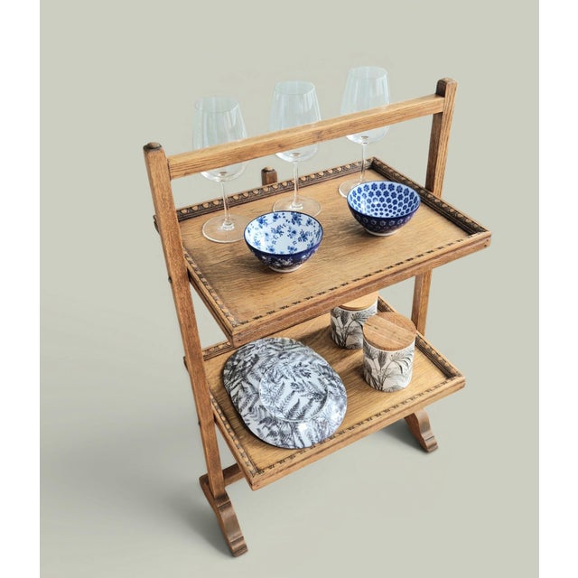 Late 19th Century Folding Dumbwaiter in Oak For Sale - Image 14 of 18