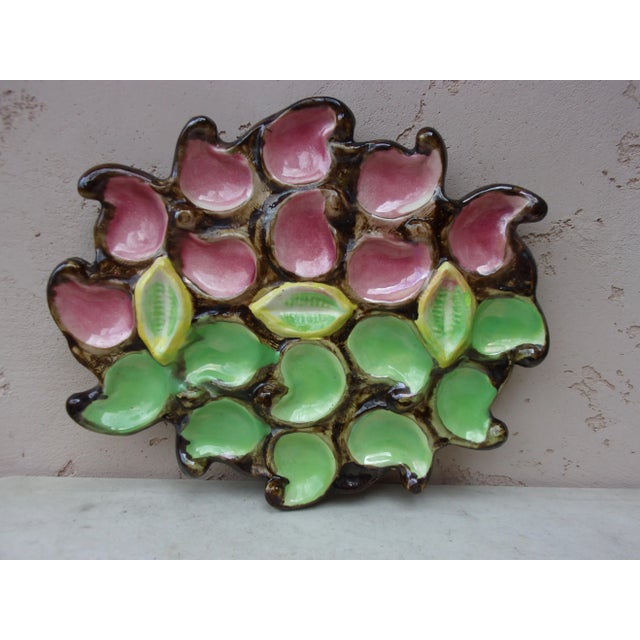 C.1950 Large Majolica Oyster Platter Vallauris For Sale - Image 10 of 10