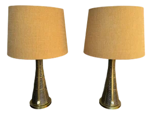 Mid-Century Table Lamp by Sonja Katzin, 1940s, Set of 2