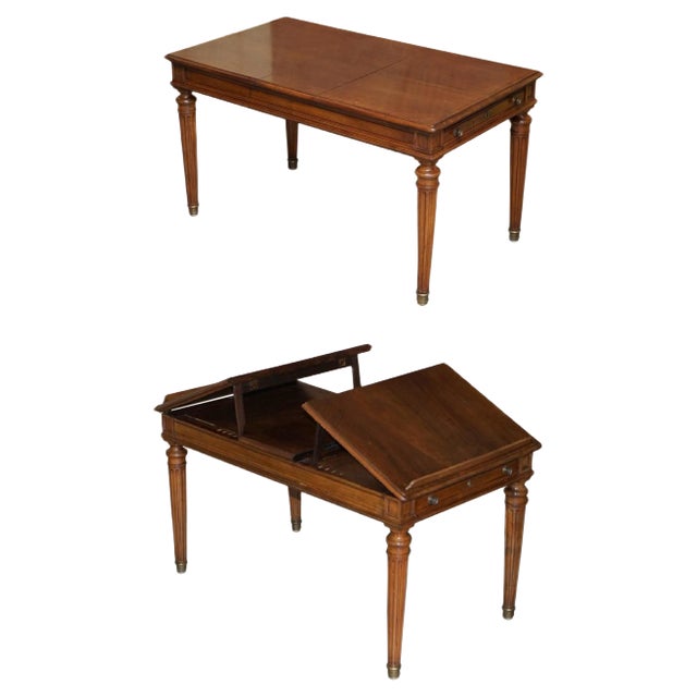 Antique Writing Desk with Twin Writing Slopes, 1860s For Sale