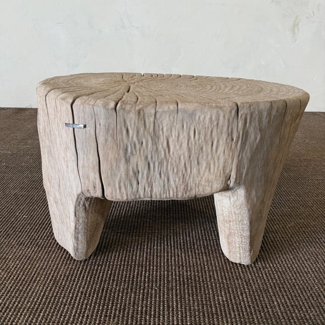 Size: 20"W x 15"D x 12.5"H Wood Species: Reclaimed Elm Finish: Natural Crafted from solid elm wood, this hand-carved stump...