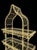 Vintage French Country Yellow Palm Beach Regency Pagoda Wire Bakers Rack Plant Stand For Sale - Image 11 of 13