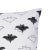 Contemporary Fabdivine Haunted Harvest VibesHandmade Block Print Pillow Covers for Halloween Size-16x16- Bat For Sale - Image 3 of 6
