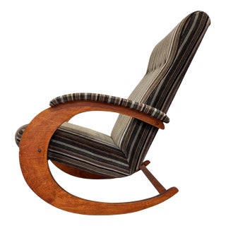 Organic Rocking Chair, Czechoslovakia, 1940s For Sale