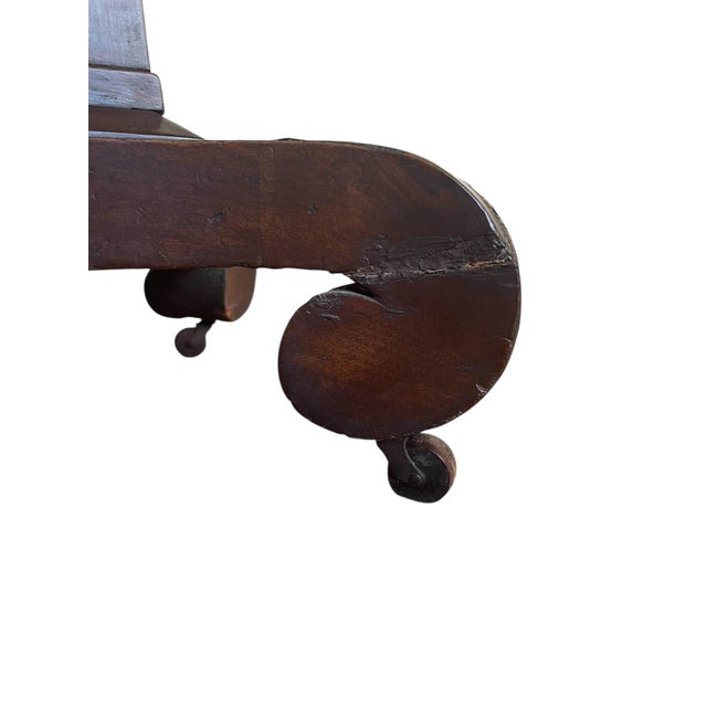 Traditional Antique Empire Mahogany Drop Leaf Table For Sale - Image 3 of 12