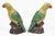 Pair Large Chinese Yellow Green Parrots For Sale - Image 4 of 7