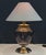 Mid-Century Modern Table Lamp with Purple Glass and Brass, 1950s For Sale - Image 3 of 6