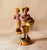 Pink Enchanting Pair of C1900 Staffordshire Lovers - Hand-Painted Clay Figures For Sale - Image 8 of 12