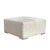 2020s Safari Silver Foil Cowhide Ottoman For Sale - Image 5 of 5