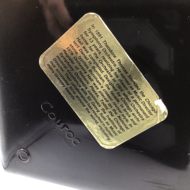 Large Vintage Couroc of Monterey Chicago Symphony Orchestra Serving Tray For Sale In Sacramento - Image 6 of 12