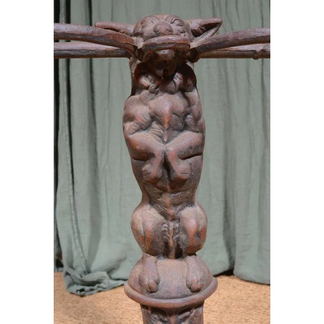 Gold Cast Iron Stick Stand by Coalbrookdale, 1920s For Sale - Image 8 of 13