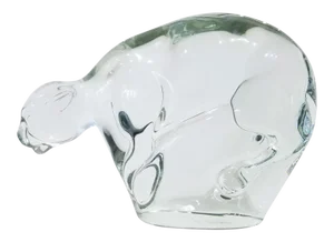 1970s Vintage Ermanno Nason Published Murano Glass Panther