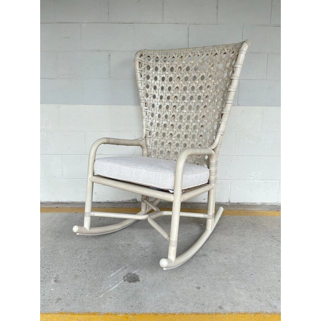 McGuire McGuire Exalt Rocking Chairs - Pair. For Sale - Image 4 of 12