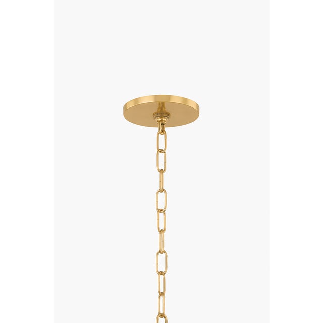 Metal Mitzi Janie 33 in. 5 Light Chandelier in Aged Brass and True Bronze Finish For Sale - Image 7 of 9