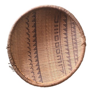Woven Tribal Wall Basket For Sale