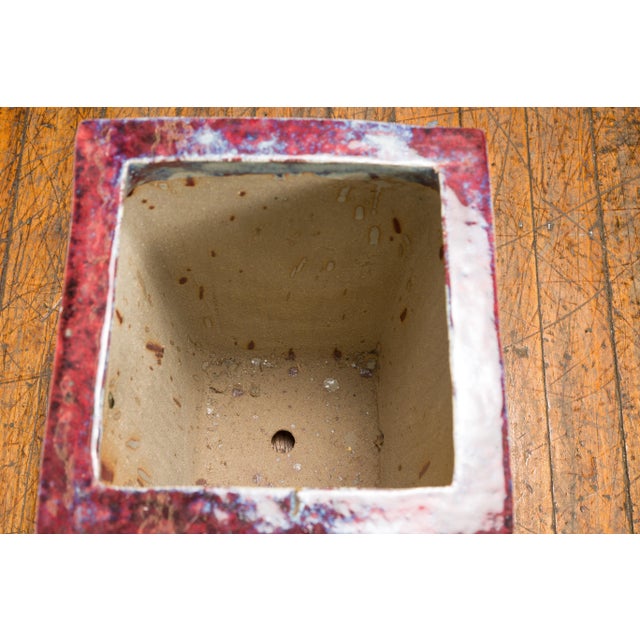 Vintage Chinese Multi-Color Ceramic Garden Planter with Mythical Creatures For Sale - Image 9 of 13