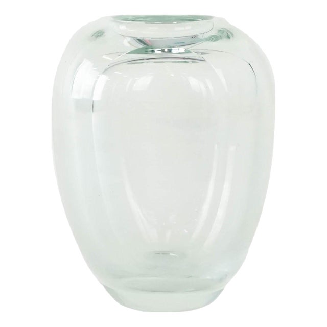 Vintage Danish Glass Vase from Holmegaard, 1960s For Sale