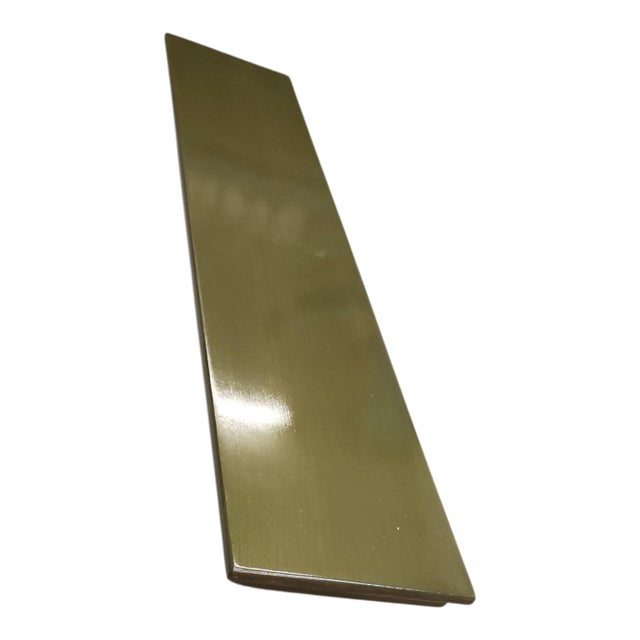 Moss Green Minimal Shelves are a set of 3 shelves made from scrap poplar. This is a wall decor item with a minimal design...